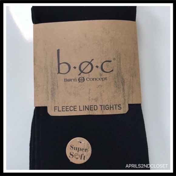 B.O.C. 2 BLACK FLEECE LINED TIGHTS A2C - Picture 5 of 16
